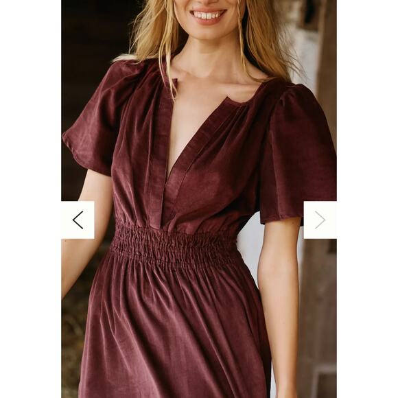 Anthropologie The Somerset Maxi Dress: Corduroy Edition Size 2X - Picture 4 of 9